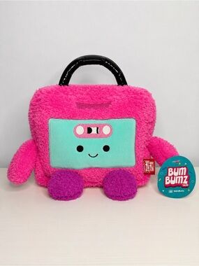 Bum Bumz RetroBumz Cindy Cassette Tape Plush NWT Russ Pink Collectible
